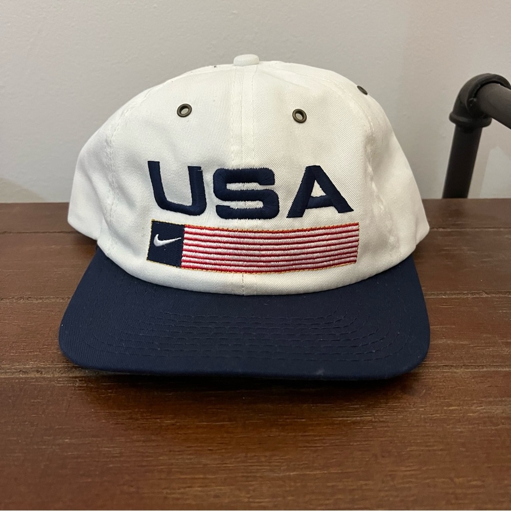 Vintage  90’s 1996 Nike USA Olympic Atlanta Summer Games Snapback Hat Cap